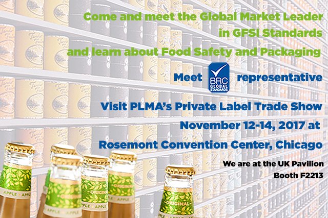 BRCGS_Standards's tweet photo. Meet the #GlobalMarketLeader in #GFSIStandards at PLMA's Private Label Trade Show. More info: https://t.co/yaYDHdxUeU 
#brcglobalstandards #foodsafety #packaging #packagingstandards #foodstandards #PLMA #chicago https://t.co/ercs9EJoEA