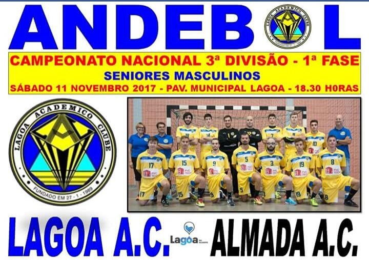 LagoaAC's tweet photo. Campeonato Nacional 3 divisão 
Seniores masculinos 
Pavilhão Municipal de lahoa às 18:30h VENHAM APOIAR O LAC https://t.co/P2hHp7f05I