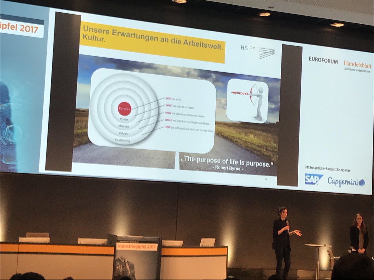 jochenbechtold's tweet photo. #hbindustrie Purpose purpose purpose! Great move from Bosch‘s #FilizAlbrecht to bring #GenerationY on Stage! https://t.co/OhmkB2dO3K
