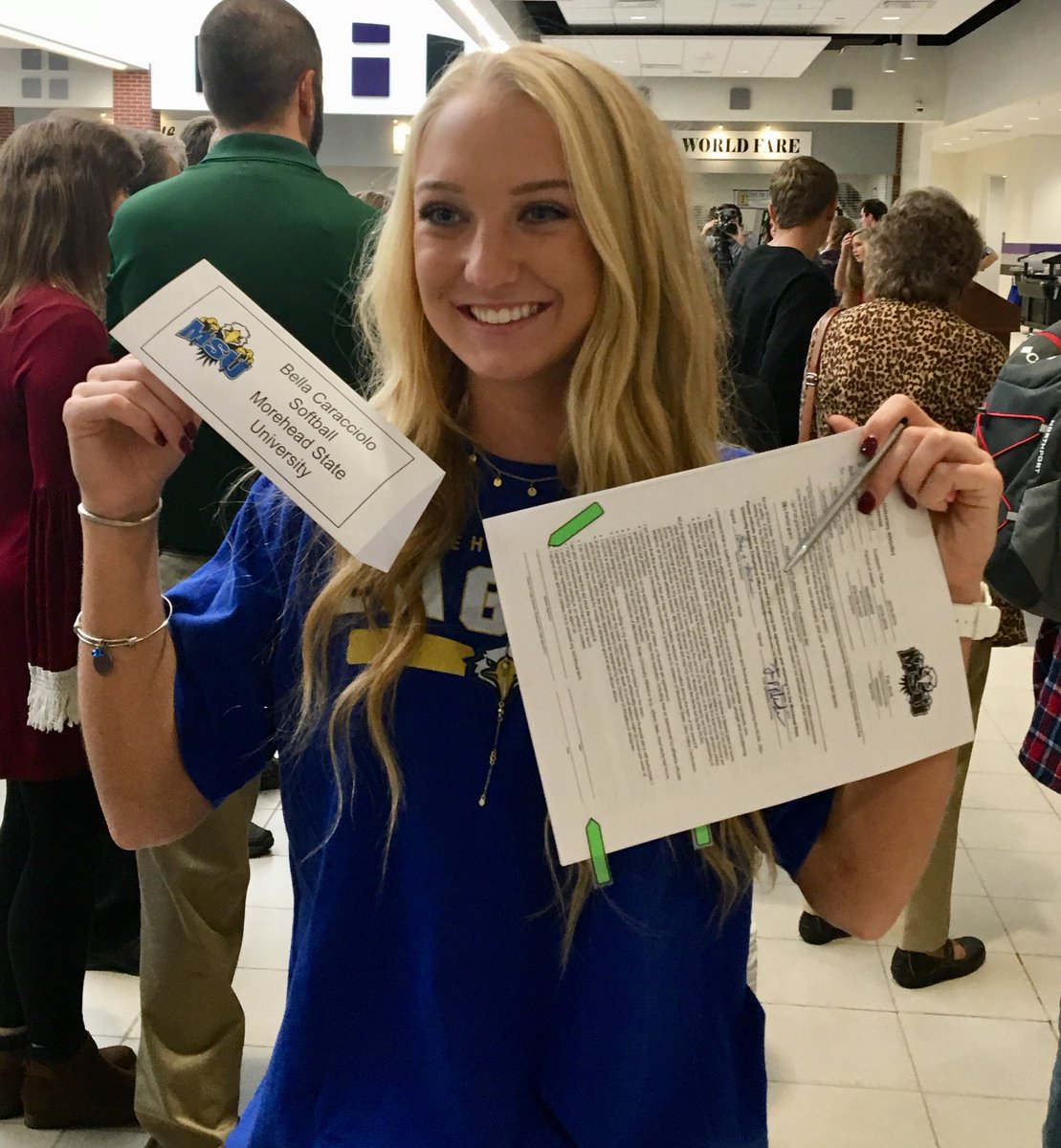 TeamGASoftball's tweet photo. Congrats Bella Caracciolo on your NLI signing!  Morehead State Softball just got better!! @bellacaracciolo @MSUEaglesSB https://t.co/ZHP2nj0DKV
