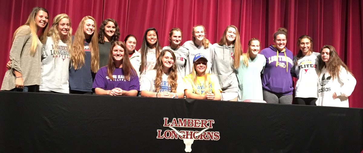 TeamGASoftball's tweet photo. Congrats Rachel Cowart on signing your NLI to play softball at Young Harris College!  That program is now better and stronger! @CowartRachel @YHC_Softball https://t.co/YujchTutJI
