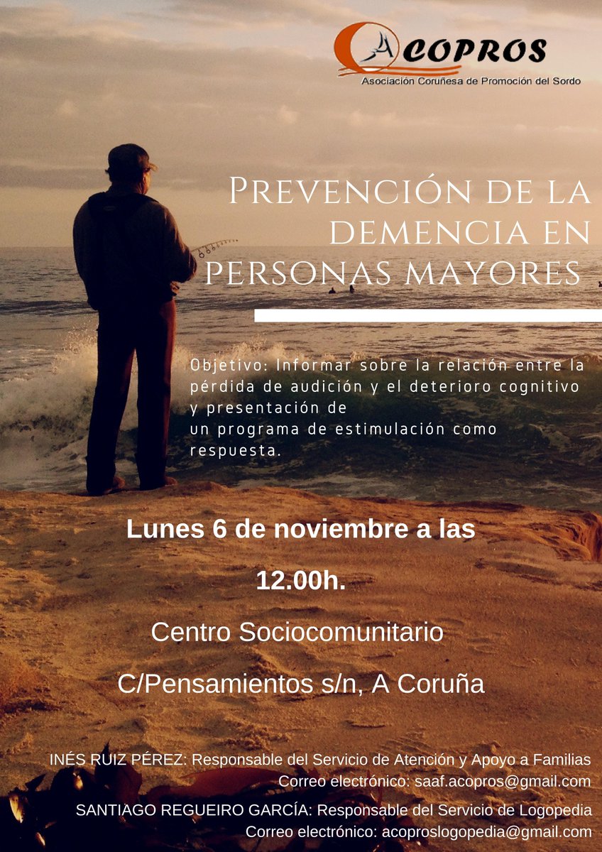 acoprosgal's tweet photo. El lunes 6, nuestros compañeros Inés y Santi, participaron en una charla sobre presbiacusia, para informar sobre la importancia de la prevención de la demencia en personas mayores con discapacidad auditiva. #acopros #presbiacusia #demencia #discapacidadauditiva https://t.co/mVU5AzJXHj