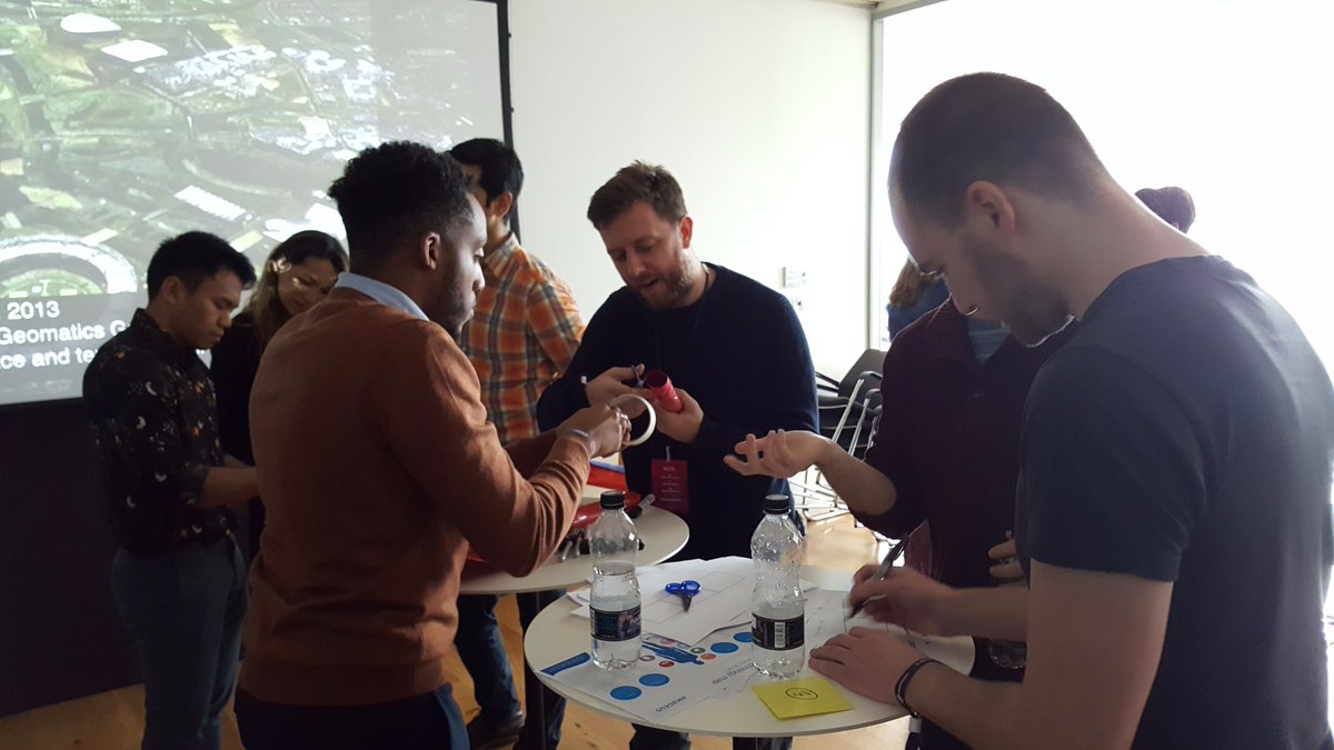 ExterionMediaUK's tweet photo. What's your superpower? Our huddlers paper prototype the future of wearable technology! #mhuddle @City_ID @mindshare_uk https://t.co/ohxkwZ9G3d