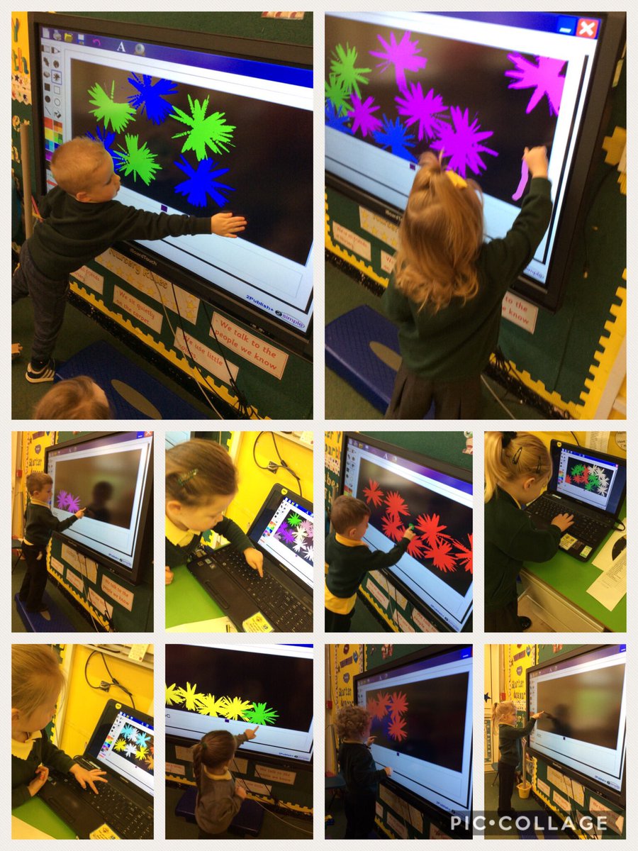 CGPrimary's tweet photo. Nursery have been busy creating firework pictures and typing their initials. Fantastic computer skills!โจ๏ธ๐ฅ #CGPCD #CGPICT https://t.co/7LAC9hUeE7