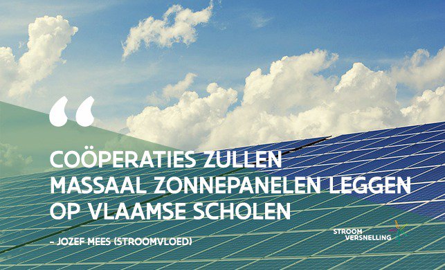 StroomversnelVL's tweet photo. Onze Vlaamse scholen zullen een toekomst spelen in het energielandschap van de toekomst volgens @JozefMees van burgercoöperatie @stroomvloed #stroomversnelling https://t.co/S1VSqKanwh