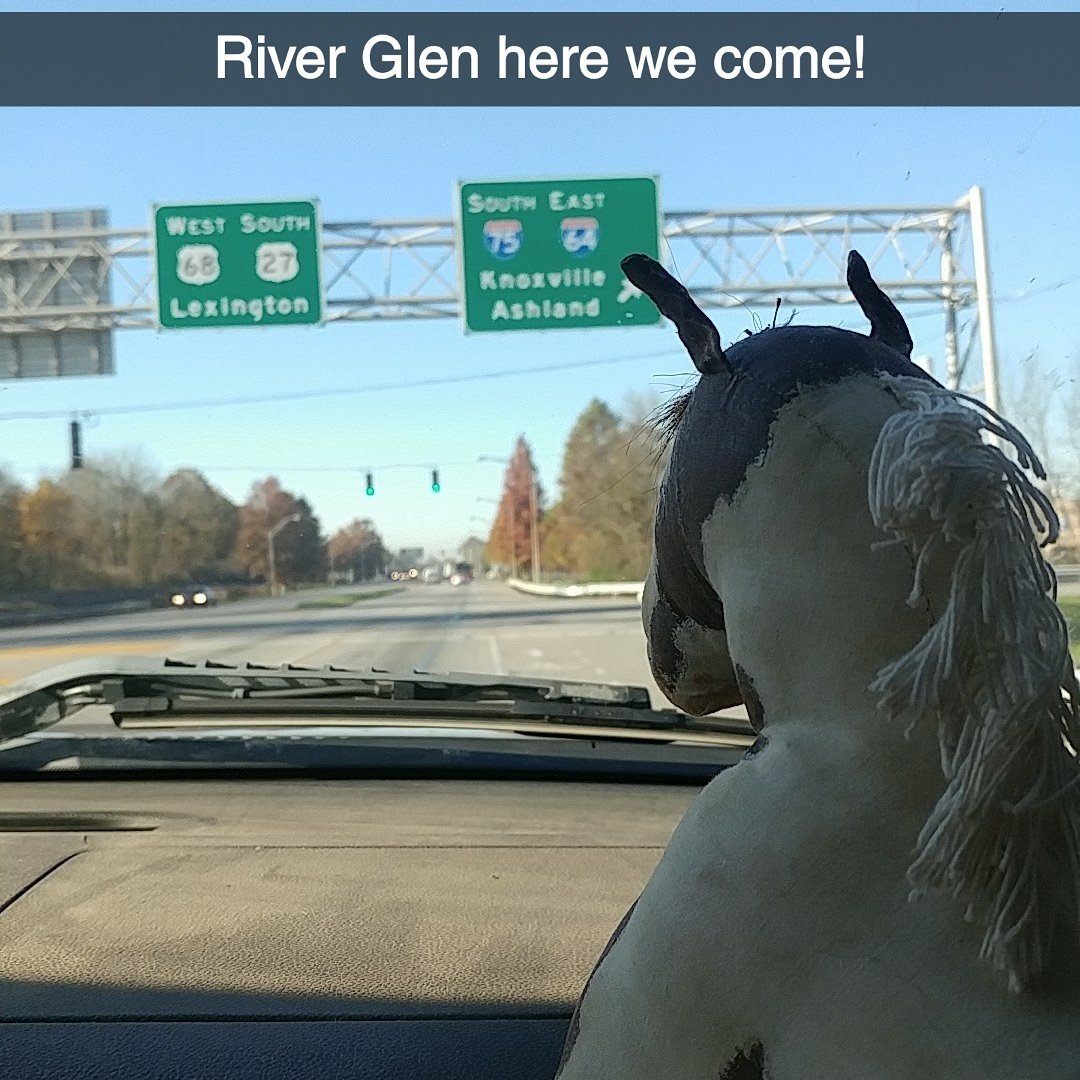 Tennessee bound with Rebel, Dempsey, dad, Harley and of course Mini Rebel #RebelsHeartbreaker #ProudRoyal #RoyalRebel #USEA #APHA #OTTB #RiverGlenHorseTrials #TheAdventuresOfMiniRebel