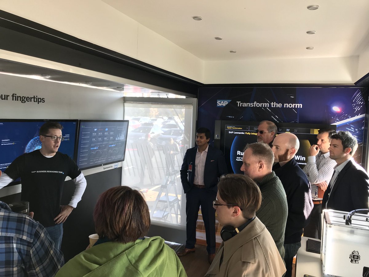 cdurkin1's tweet photo. Today is #SAPtour17 stop number 62 for 2017 where we are hosting  #SAP customer in Columbus, OH as this group hears about Digital Boardroom https://t.co/KvTYT17hVm