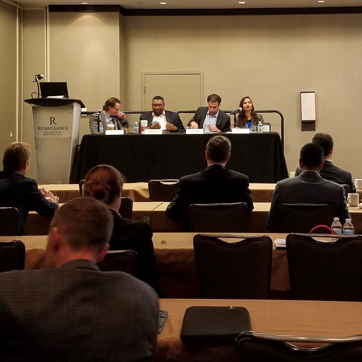 SustCapital's tweet photo. @SustCapital was thrilled to be part of the discussions on #CommunitySolar development in the Mid-Atlantic region at #SolarFocus2017 by @MDVSEIA https://t.co/Nbk6Ah7Fg5