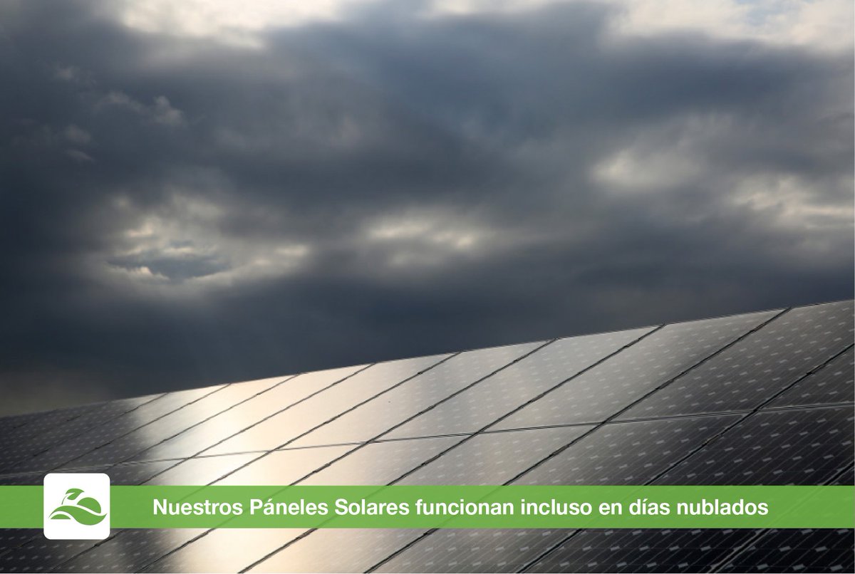 SolarIngCR's tweet photo. Los paneles solares sólo funcionan en lugares donde la luz del Sol es directa y en abundancia.
¡ESTO ES COMPLETAMENTE FALSO!
Los paneles solares pueden generar una importante cantidad de energía  aun cuando haya nubes, pues se alimentan de luz de día, no del Sol necesariamente. https://t.co/NvVUmlRux0