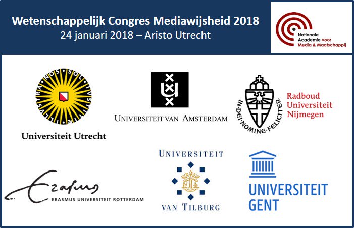 UITNODIGING: Wetenschappelijk Congres Mediawijsheid, 24 jan 2018, gratis toegang, ow.ly/bwDU30gsUtG <a href="/Leraar24/">Leraar24</a> <a href="/VO_raad/">VO-raad</a> @bibliotheek