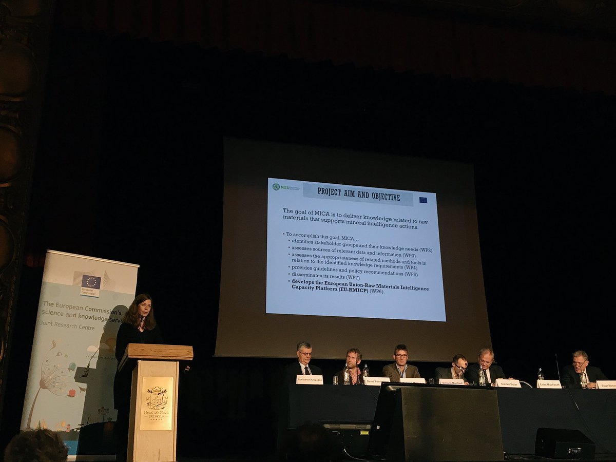 #RawMaterialsWeek17 E. Machacek #MICAproject coordinator - #Horizon2020 Results in support of EC Raw Materials Information System #RMIS #MeetMICA