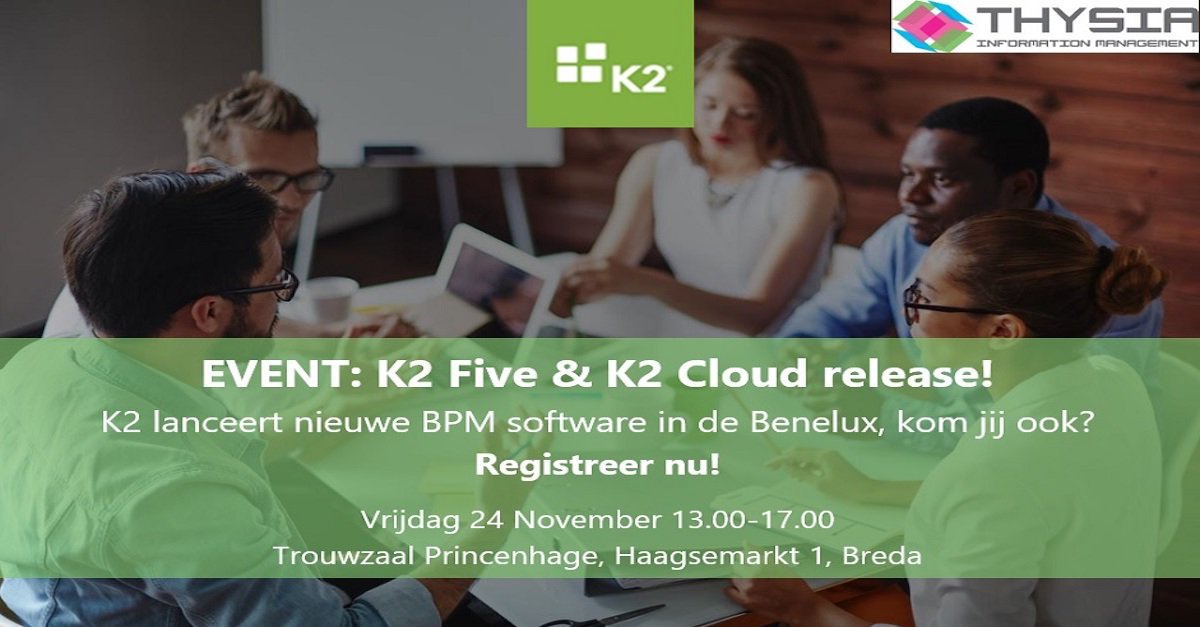 ThysiaBV's tweet photo. Onze partner K2 komt op 24 november naar Nederland voor de nieuwste K2 release! We hebben jou er graag bij! Kom je ook? Meld je aan via  https://t.co/9XqL2KIp1O https://t.co/AvZMiyF3Oj