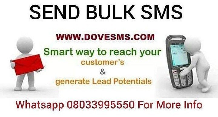 BulkSmsNg's tweet photo. Hello twitter I send bulk sms.

A simple retweet can help me meet my next client.

Kindly support me with a RT and recommendation. 

Send bulk sms at https://t.co/6NYcd7wq8t
Phone numbers for Nigeria available for invitations and campaigns 
Call/Whatsapp 08033995550 for info https://t.co/w2HmyeW8hW