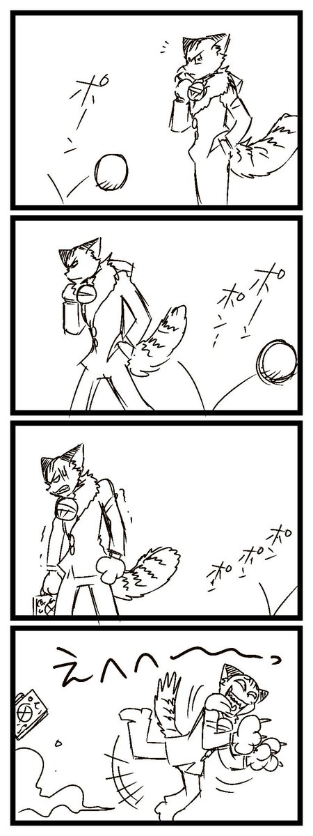 今日はさっき息抜きで描いた落書き4コマ♪。。ウスター可愛い(*'∇`*) 