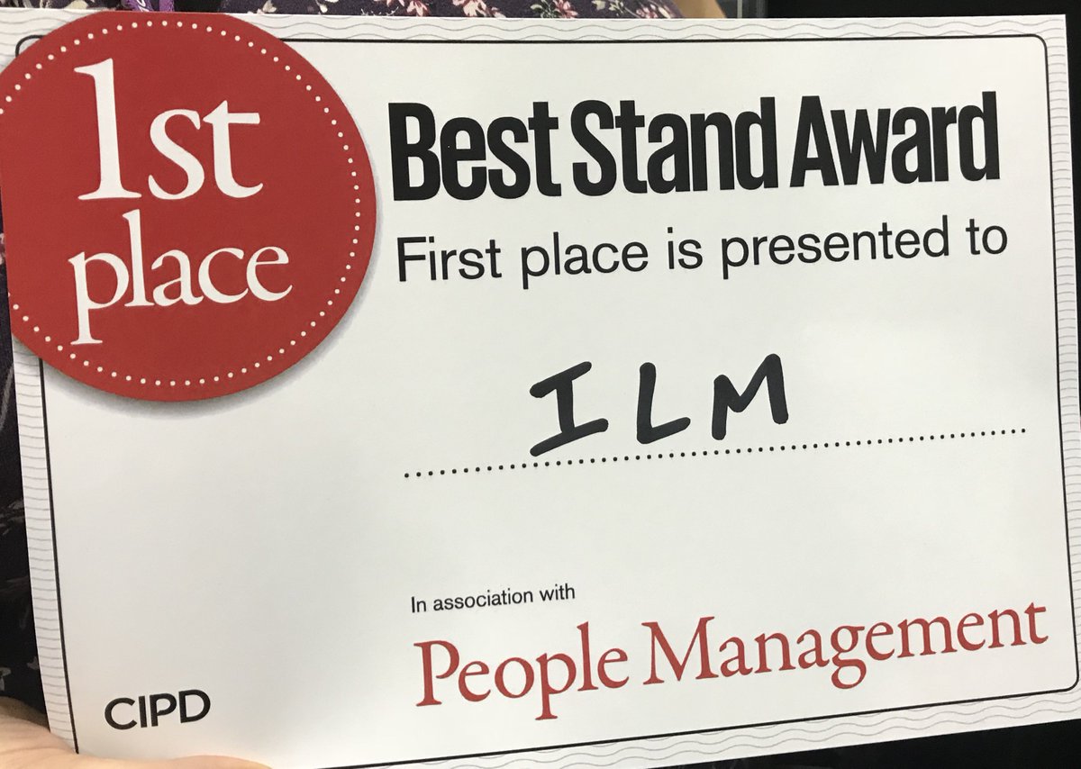 ILM_UK's tweet image. This just in... we took first place for best small stand at @CIPD_Events #cipdACE17 🙌🙌🥇🥇🍾