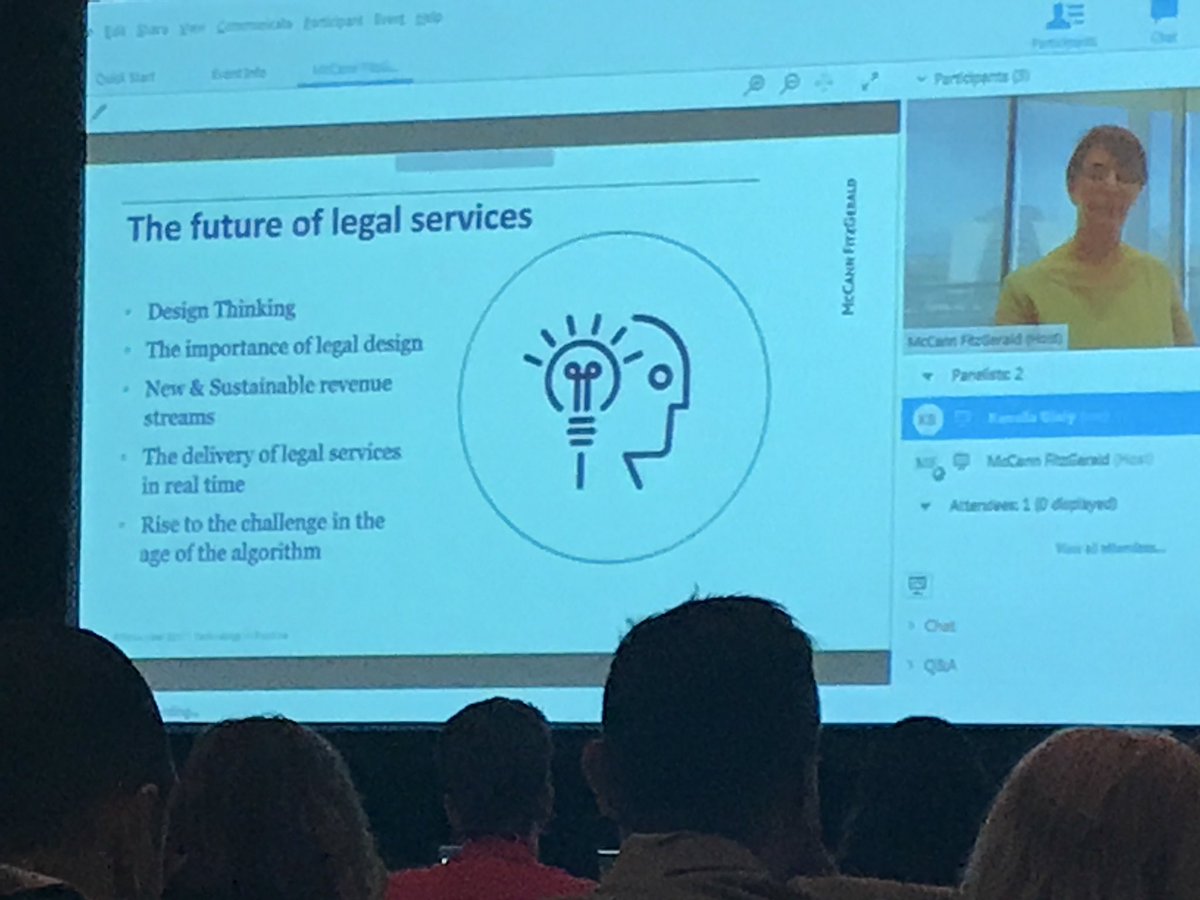 J_Brookman's tweet photo. The future of Legal Services, according to @McCannFitz #TIPTO2017 #keynote https://t.co/oVnR9B1d2g