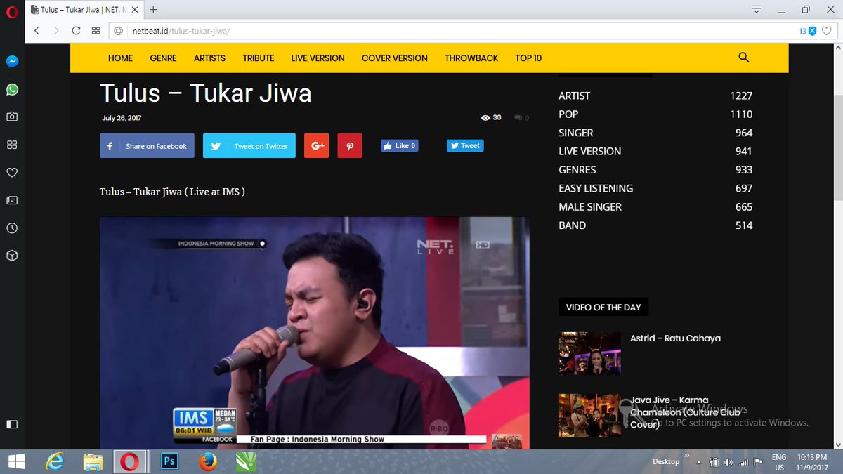 cangsembunyi's tweet photo. Coba satu hari saja kau jadi diriku
Kau akan mengerti
Bagaimana ku melihatmu, mengagumimu, menyayangimu
Dari sudut pandangku, dari sudut pandangku....
Yeahhh!! #TukarJiwa dari @tulusm, Ini lagu favorit banget #NETBeat_ID @netmediatama @NETBeat_ID https://t.co/y5kV8M91Fk