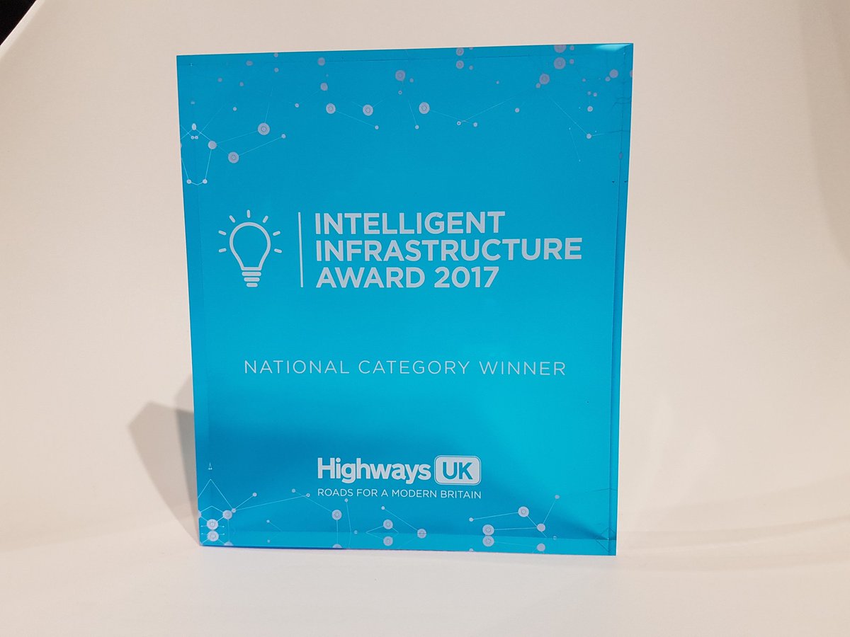 wintersense's tweet photo. We're honoured to have been awarded an Intelligent Infrastructure Award at @HWYSUK https://t.co/HfzbGGy9GW