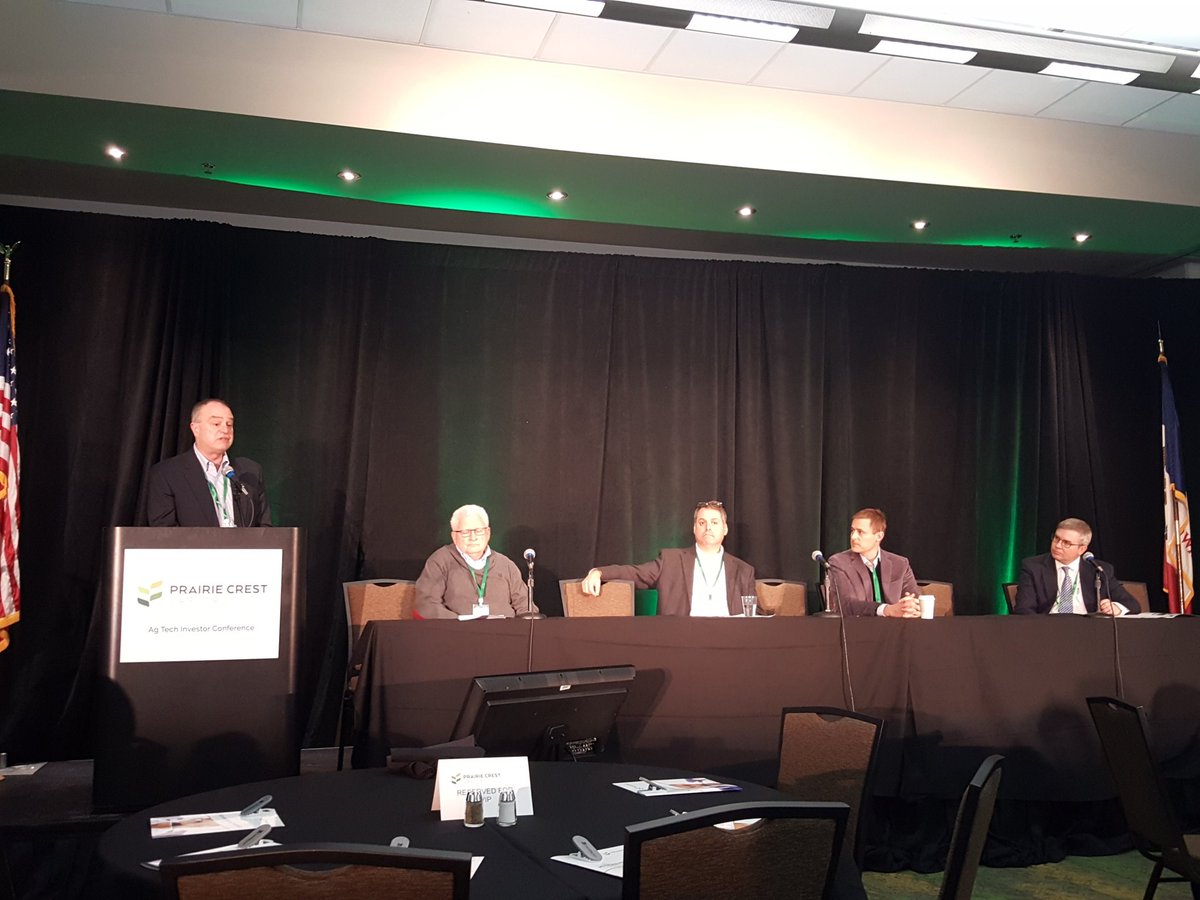 CCImarketing's tweet photo. Prairie Crest Capital #AgTech Investment Conference: Challenges &amp; Opportunities... #PCCagtech2017 Insights from Jude Conway @AgVenturesAllia Dean Didato @InnovaMemphis @AgLaunch Spencer Maughan @FinistereAg Brian Jones @iowa_corn. Meet https://t.co/dPccvXfKVL @PersistenceData https://t.co/0QPmhjHwHP