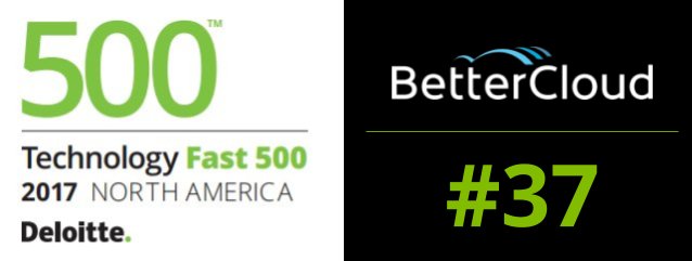 <a href="/BetterCloud/">BetterCloud</a> was just named the 37th fastest growing private company in North America by @deloitte ! 2017 has been a fantastic year, and we sincerely thank all of our customers, partners, and especially BetterClouders that have made this possible. #fast500 prn.to/2hYECeg