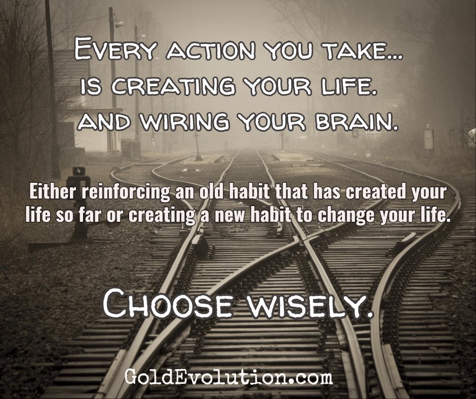 4goldevolution's tweet photo. Every #action we take is writing our life. Choose wisely. #intention #delaygratification #awareness #power #happiness #FindMoreStrength https://t.co/BIbkRI8mGt