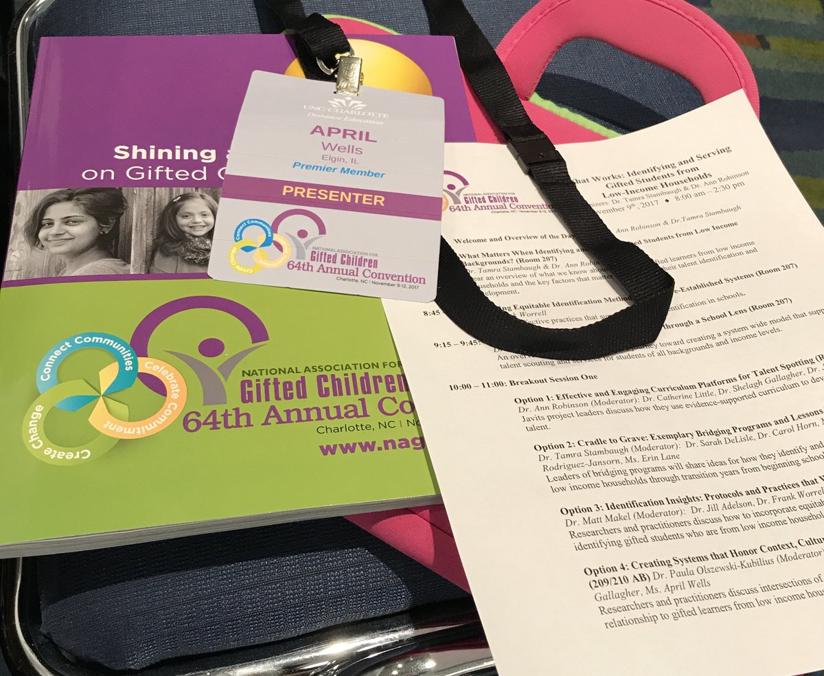eduk8gifted's tweet photo. Excited for the invitation to present on a panel today at NAGC, Creating Systems that Honor Context, Culture and Individual Differences.  #GiftedMinds @NAGCGIFTED @iagc_gifted https://t.co/z9OhIB5sVn