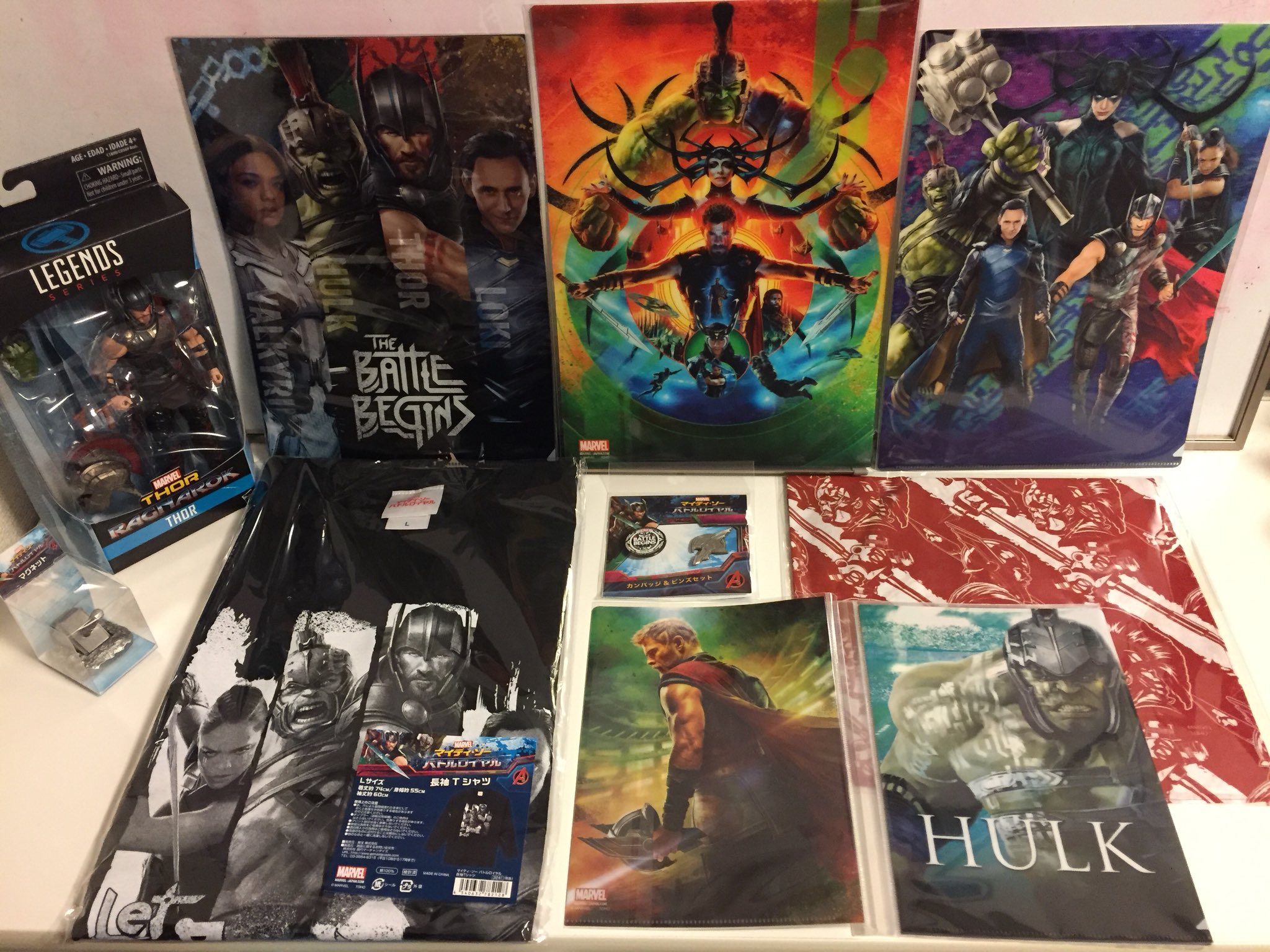 土井友人 Yuto Doi Twitterissa 雷神様グッズが届く マイティソーバトルロイヤル グッズ フィギュア マイティソー ハルク ロキ ヴァルキリー ヘラ マーベル アベンジャーズ Thorragnarok Goods Thor Hulk Marvel Mcu Avengers T Co