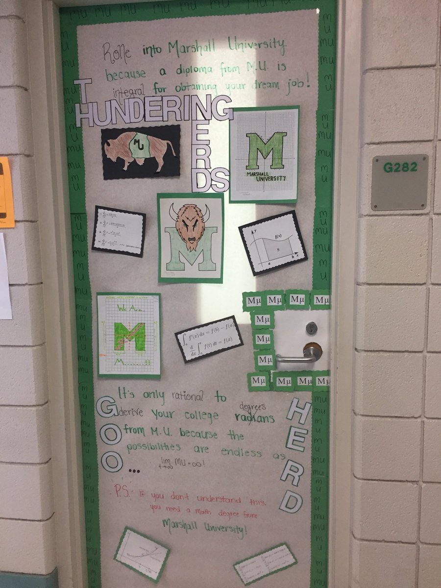 CMHS_Academies's tweet photo. More decorated doors!!! #collegeexplorationweek @CFWV @CabellMidland Winner will be announced this afternoon!!! https://t.co/b2gPQYL5cV