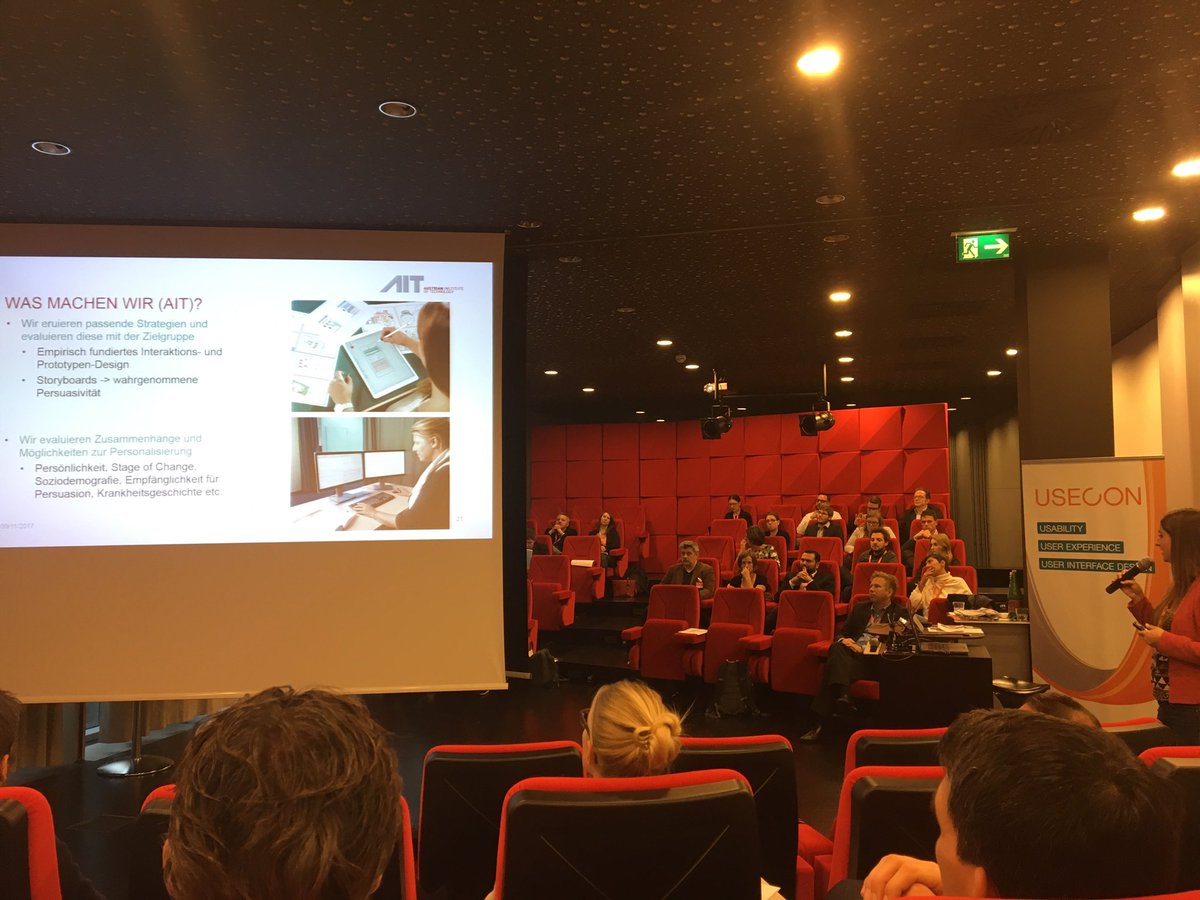 juliaklammer's tweet photo. something to try out: assess perceived #persuasiveness with users! Beatrix Wais-Zechmann #RoX2017 https://t.co/3MGpRp70Uj