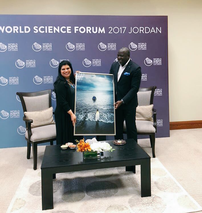 CTBTO's tweet photo. .@SinaZerbo & HRH Princess Sumaya #WSFJo sharing memories of #SnT2017 #ScienceForPeace Watch ES keynote Friday am https://t.co/GHVIlS2O1Y https://t.co/1v1rM7fxf3