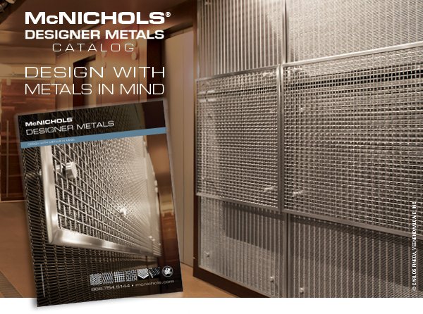 mcnicholsco's tweet photo. We invite you to browse the McNICHOLS® #Designer Metals Catalog and be #inspired to include beautiful #Perforated and #ExpandedMetal, #WireMesh and #TexturedMetals on your next project! https://t.co/z5M2cMcurk.
#DesignerMetal #Design #PerforatedMetal #Patterns #Fabrication https://t.co/wtd4Oo2xPJ