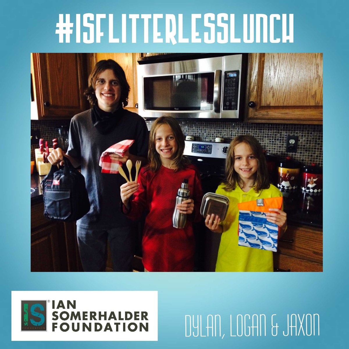 ISFYouth's tweet photo. #ISFLITTERLESSLUNCH

ISF YOUTH VOLUNTEERS, DYLAN, LOGAN AND JAXON show us their Litterless Lunch lifestyle!
#IANSOMERHALDERFOUNDATION #ISFYOUTH #GETINVOLVED https://t.co/DgBVyRTXWL