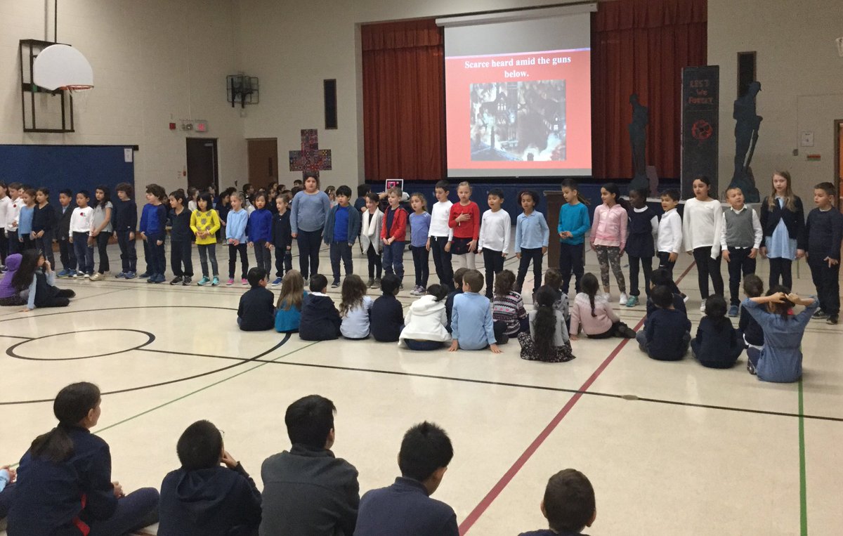 marinelli_tl's tweet photo. Ms Bomben is practising with students @StAnneCES for our #RemembranceDayService tomorrow #wewillneverforget #veterans @ycdsb https://t.co/LXkNnlpSvX