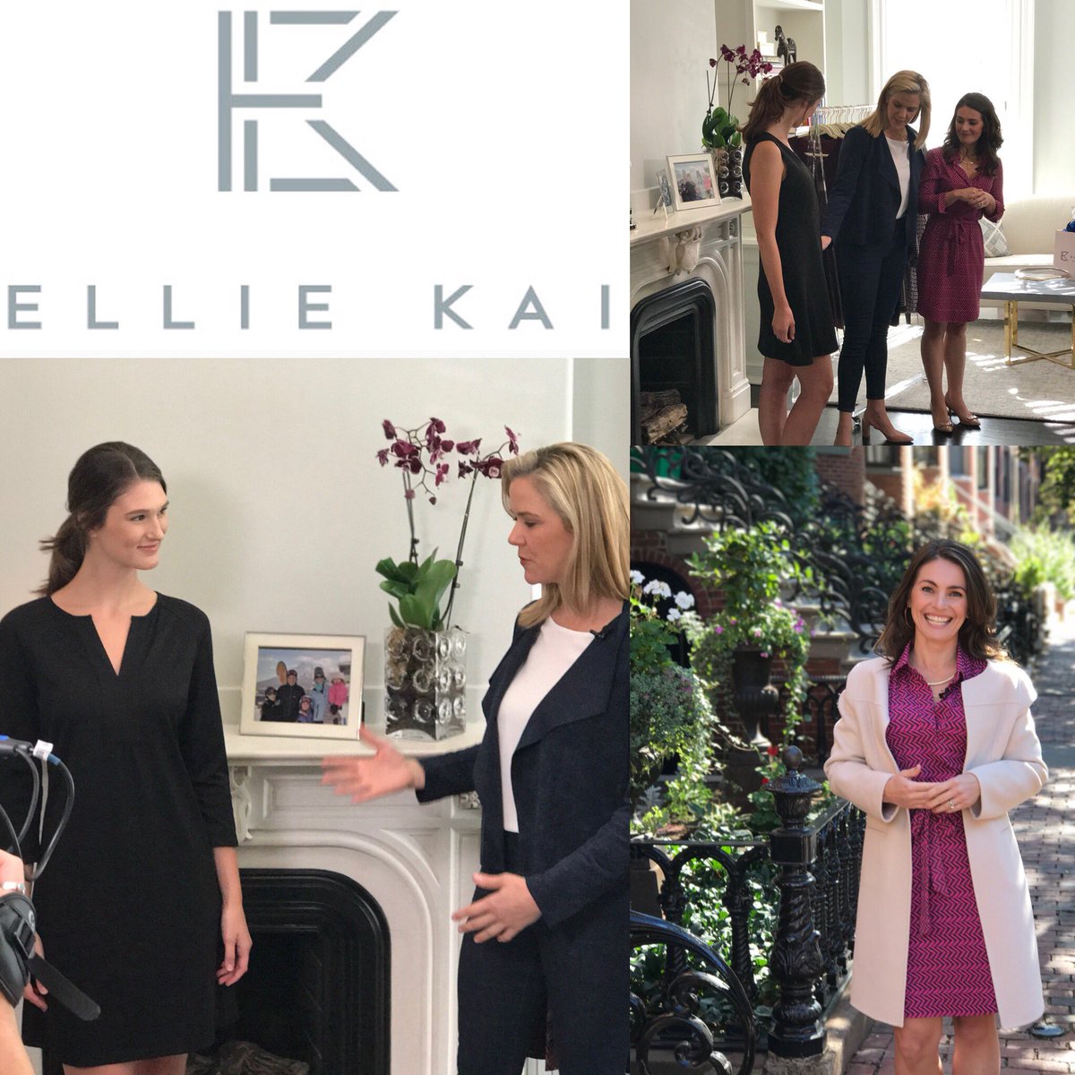 TheHubToday's tweet photo. Coming up on #thehubtoday @braveapron meets up with Liz Hostetter creator of @EllieKaiDesigns to learn about the clothing line that finds your perfect fit and customizes just for you! 
#elliekai #trunkshows #capecodshowroom #customclothing #perfectfit #nbcboston https://t.co/2bRCHJI40s