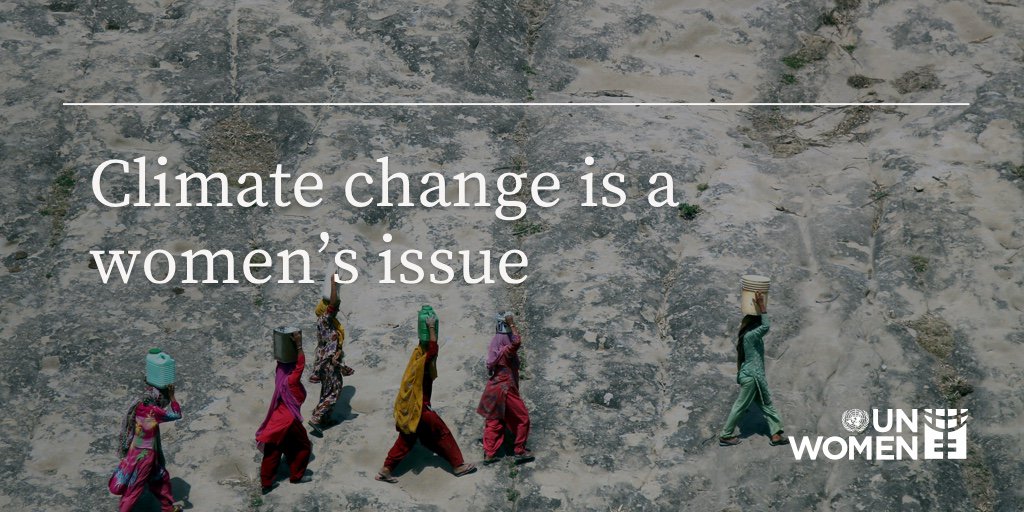 #Climatechange is a women’s issue. This is how women and girls are both impacted and responding: unwo.men/iEcO30fZy0C #COP23
