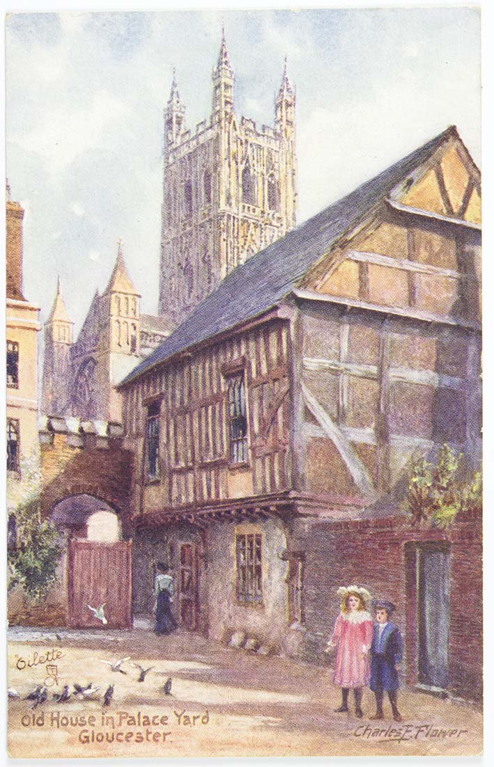 IonaSale's tweet photo. @chorleysauction 20,000 #postcard #collection includes Old House in Palace Yard, Gloucester #Gloucestercathedral #Gloucester #memories #startacollection https://t.co/P2PMpuenMG