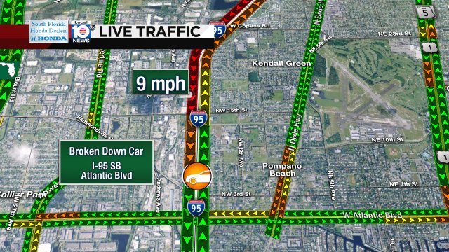 Broken Down Car on I-95 SB at Atlantic Blvd. 2 Center Lanes Blocked #traffic https://t.co/iahUgryPyP
