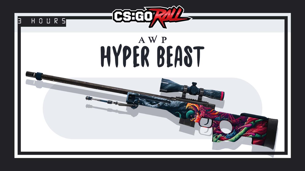 CSGORoll's tweet photo. AWP | Hyper Beast MW - GIVEAWAY

- RT &amp; Follow
- Enable notifications on CSGORoll
- Play Free Spin https://t.co/4ZUGGNAjIu

Good luck! https://t.co/GW9BvHjAhq