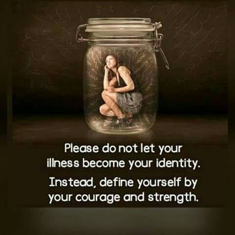 KellyLottsMM's tweet photo. It's can be easy to let your #chronicpain take over, but push back, don't let it define you. You HAVE chronic pain, YOU aren't chronic pain. https://t.co/SsoJOBcKf6