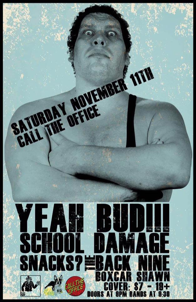 SnacksBand's tweet photo. We're playing THIS SATURDAY NIGHT at @CallTheOffice w/@SchoolDamage @BoxcarShawn #YeahBud and #TheBackNine. Come drink beer w/ us!
$7 | 19+ | 9PM
#ldnont #getdtl #ldnent #punkrock #poppunk #calltheoffice #snacks #getpartyrecords #livemusic https://t.co/UbFh1i1hbP