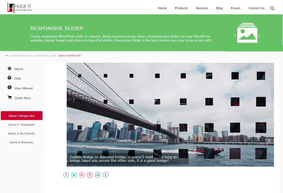 HugeITcom's tweet photo. Check out Responsive Slider's Simple View and More on our New Demo page! https://t.co/faMKVrqiai
#WordPress #plugin #responsive #design #blogchat #slider #simpleslider #view #demo #newdemo #plugindemo #SliderDemo #wORDpRESSPLUGIN #responsiveslider #hugeit #WordPress2017 #news #wp https://t.co/QD9htcgXGH