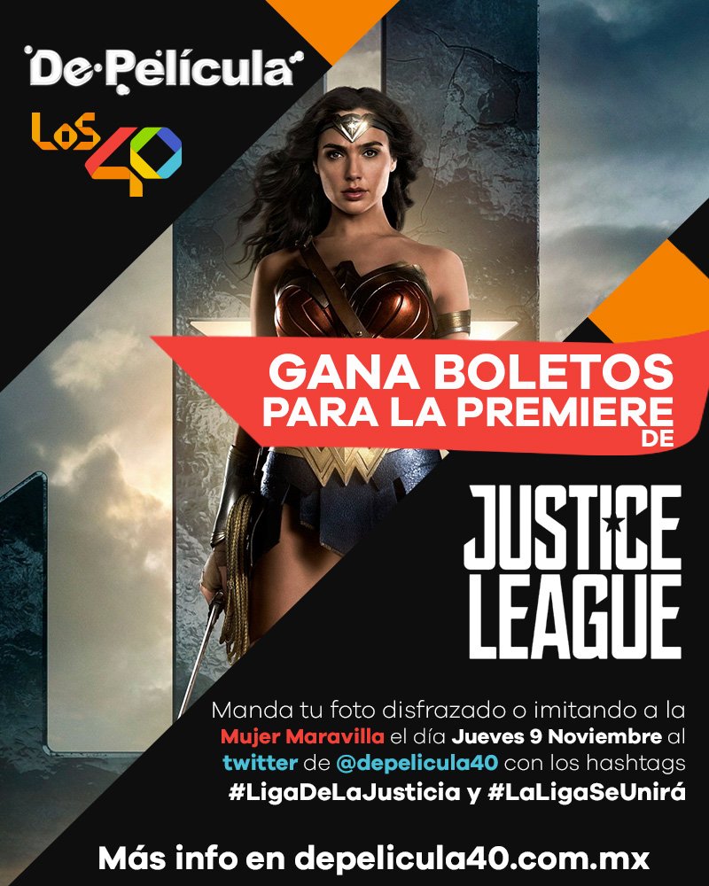 Deestrenomx's tweet photo. ¡Arrancamos con el día de #MujerMaravilla! Corran a subir sus fotos #LigadelaJusticia #LaLigaSeUnirá. Si ganan les escribiremos en la noche. https://t.co/RL1KitxNbk