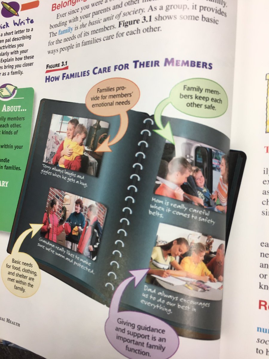 ashnjohns's tweet photo. @ReillyMc13 we found cosmetic bias in a health txtbook; seemed diverse on the cover, but then only depicted Caucasian families. #Sect0013 https://t.co/vUqUGLbXqz