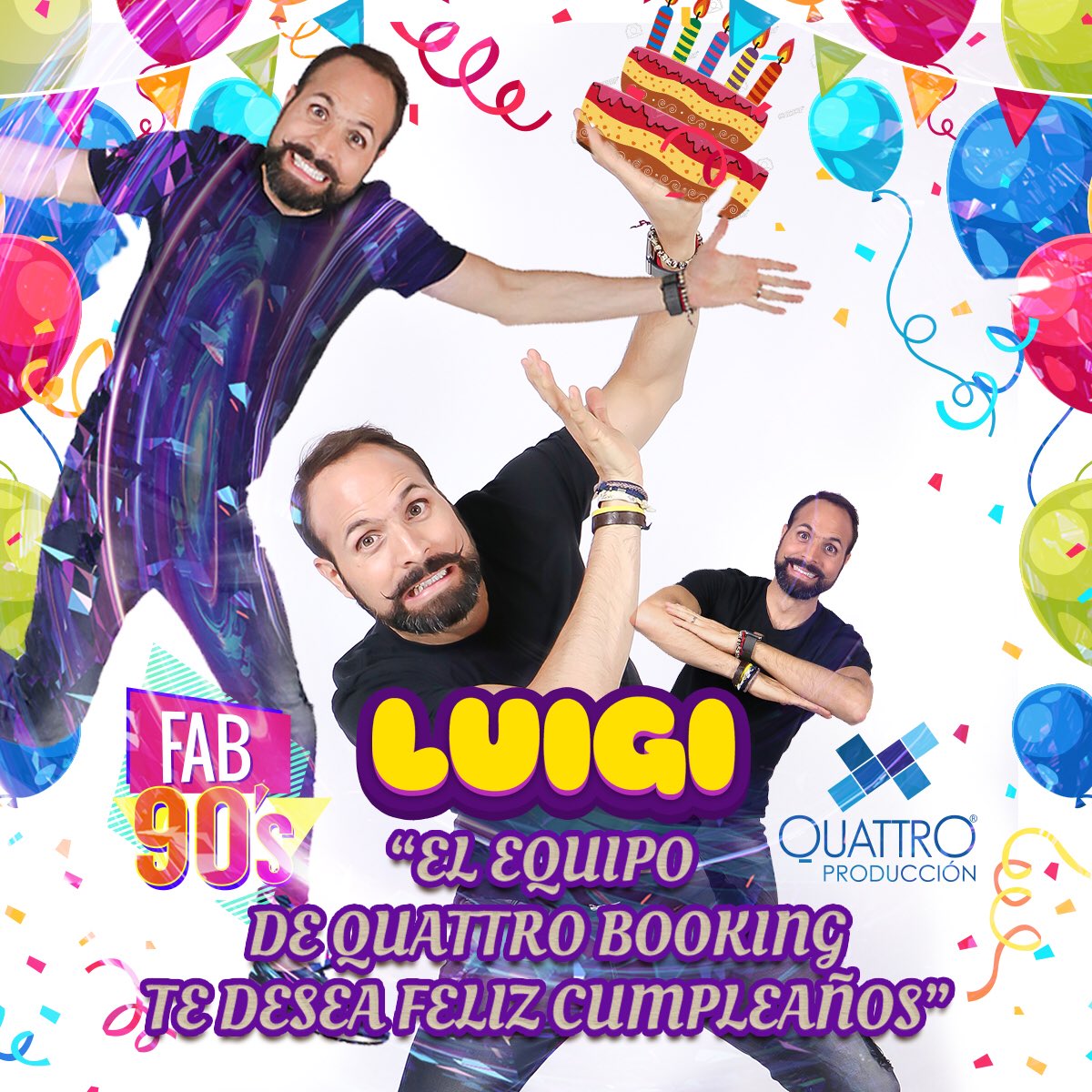 QuattroBooking's tweet photo. Miijjoo @LuigiBalestra muchas felicidades, el equipo de @QuattroBooking te desea un feliz cumpleaños!!! https://t.co/Dqpg4WiCUr