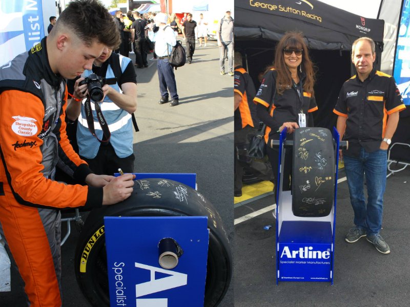 An opportunity to bid for a Dunlop <a href="/MINIChallengeUK/">The MINI CHALLENGE UK</a> race tyre signed by #btcc champion @mattnealracing @ other drivers and commentators . Raising funds for <a href="/macmillancancer/">Macmillan Cancer Support</a> 

justgiving.com/fundraising/ar…
