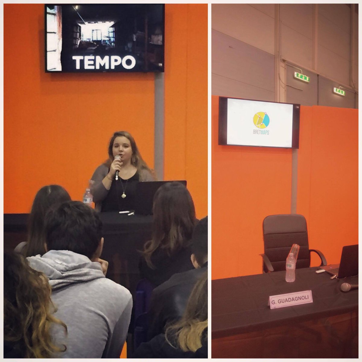 bretmaps's tweet photo. ➡ Oggi la nostra @GaiaGuadagnoli, in occasione del @SaloneStudente alla @FieraRoma, ha parlato delle nuove tecnologie al servizio delle emergenze! 🗺 #BretMaps #startup #innovazione #saloneRoma https://t.co/3LFu5qkqek