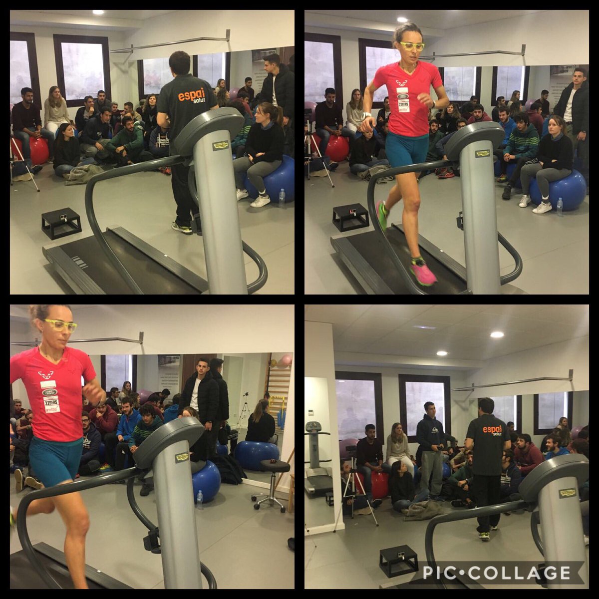 espaisalutvic's tweet photo. Els alumnes de 4t de fisio de la UVic a les instal•lacions @espaisalut duent a terme la sessió pràctica de d’anàlisibiomecànic amb @pcometi https://t.co/DsqpoQ1hJr