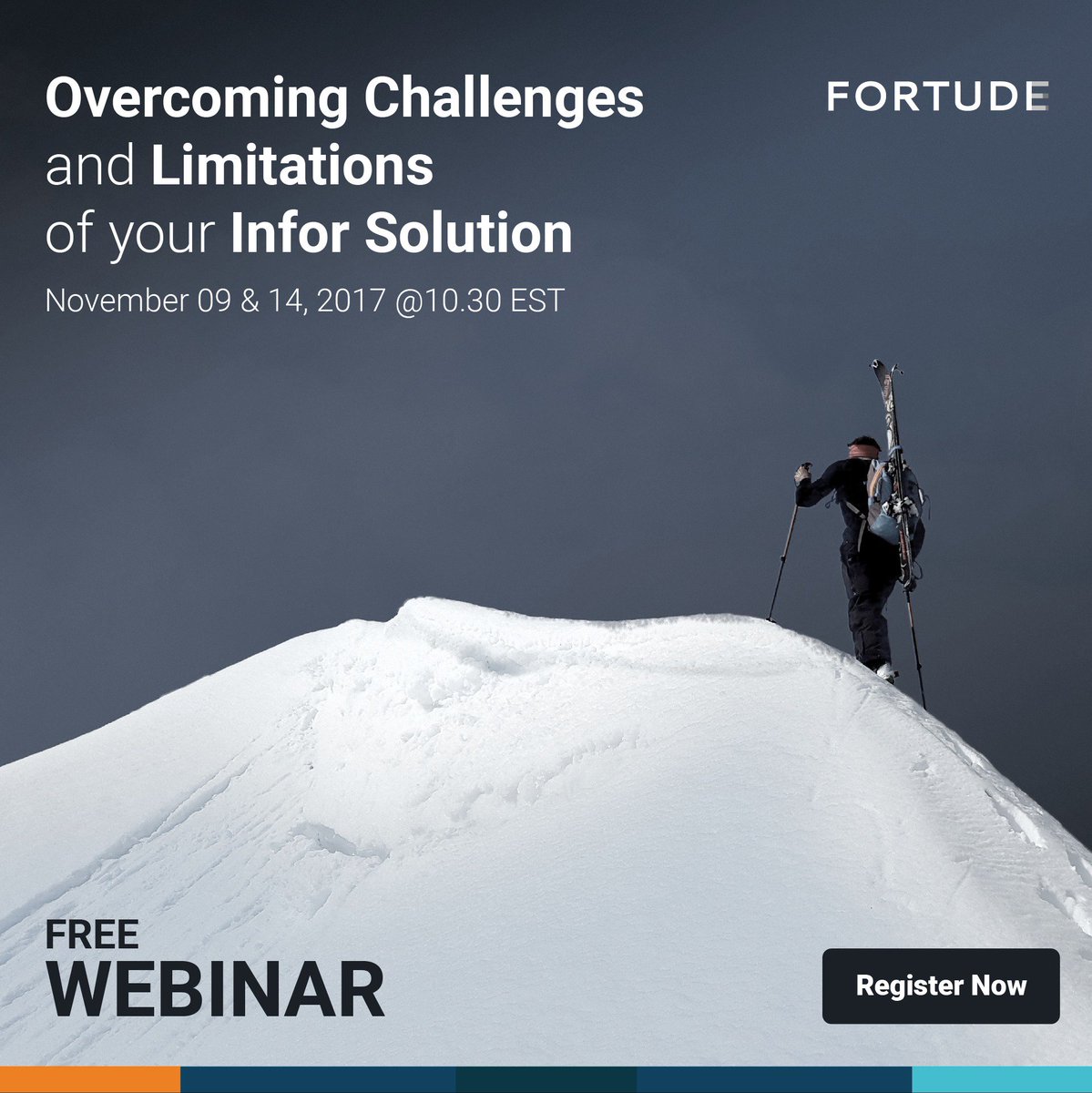 FortudeCo's tweet photo. Find out how you can better your #business by tuning in to a #webinar on '#BI Maturity &amp; Roadmap Strategies' conducted by @AaronEBi3 and Jenny Mattson, representing leading #Infor partners- Fortude and ROI Healthcare Solutions.
Register Now : https://t.co/CMPczLCJnr https://t.co/qQoKalbdzd