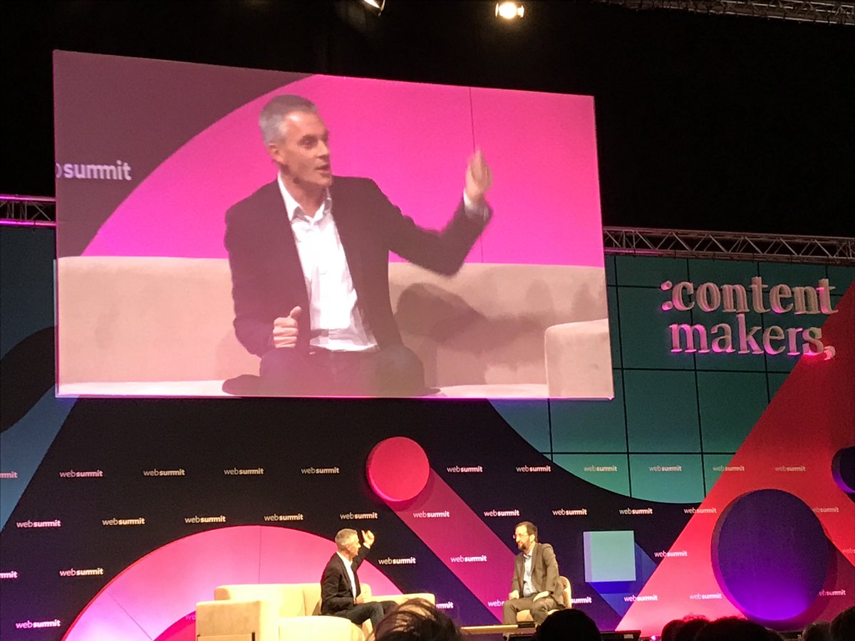 Truus's tweet photo. ‘People can smell if you're not really committed’, CEO @BBCWorldwide_UK Tim Davie on the Art of original content at #WebSummit Genuine #passion is needed to keep building success. Not only money but great ideas drive the market. https://t.co/oZZOxoXPSl