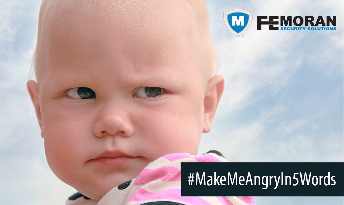 Femoransecurity's tweet photo. #MakeMeAngryIn5Words - I Don't Need Home Security.
Yet, be sure to call us when you do. #24/7 #Monitoring #Alerts #MobileControl https://t.co/bVwgks9zyO
